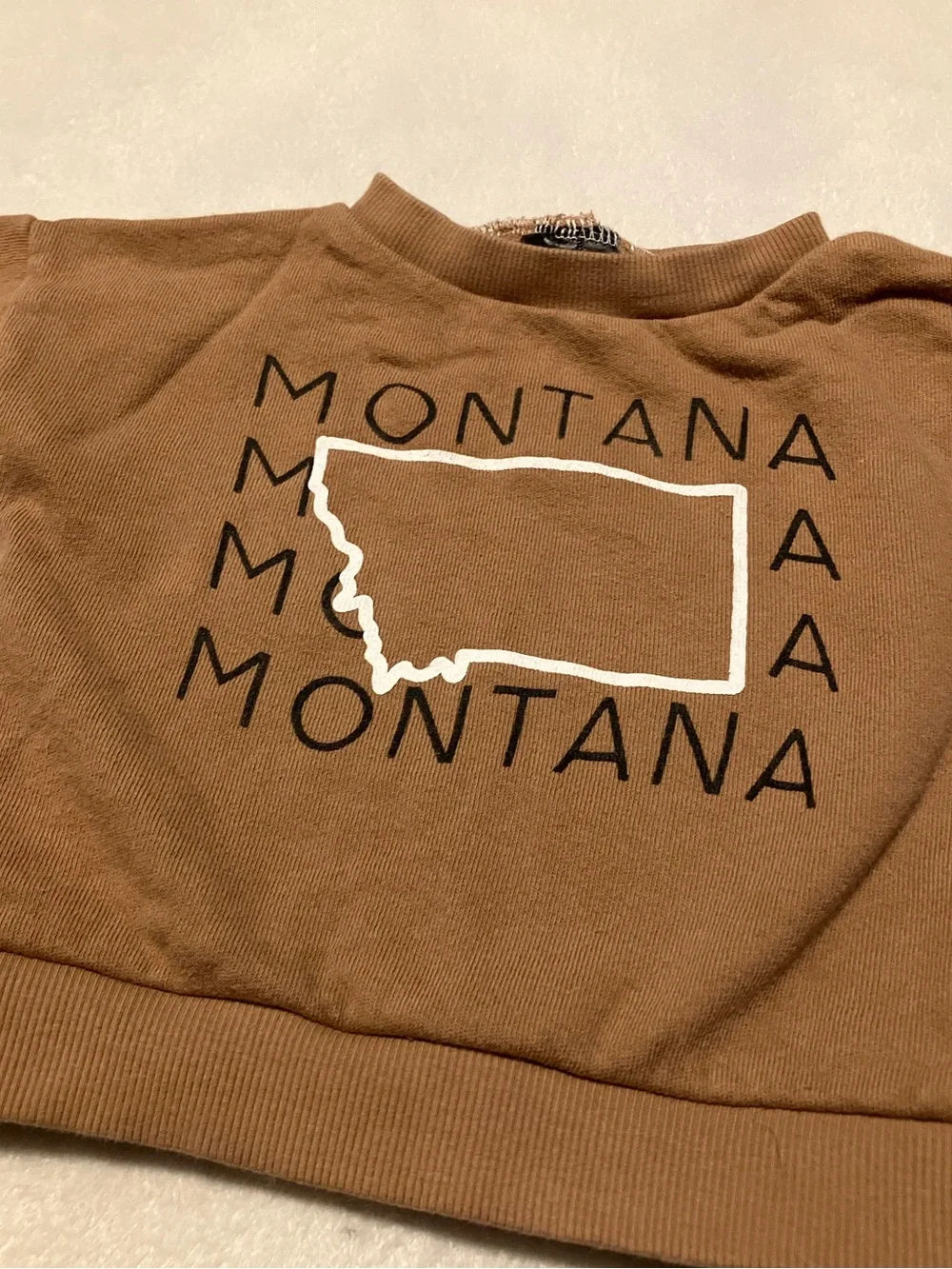 Brown Montana Graphic Sweatshirt